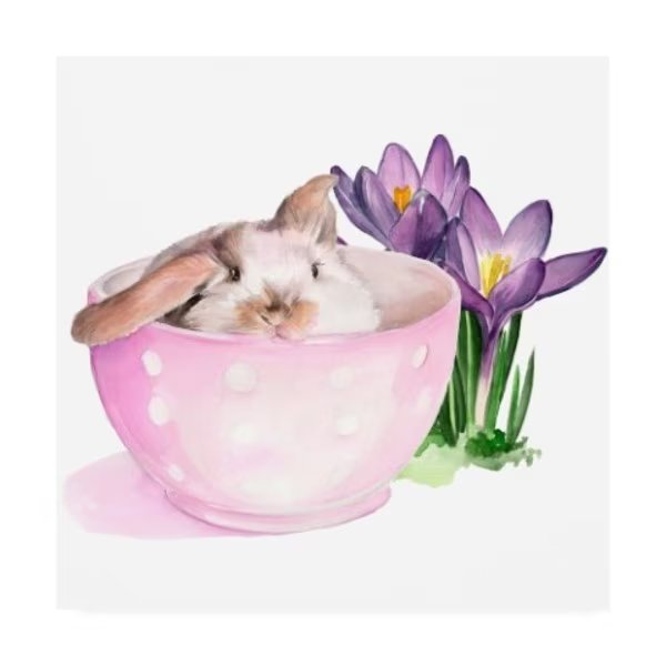 Jennifer Paxton Parker 'Bunny Crossing Ii' Canvas Art, 18x18, Trademark Fine Art, Mfr#: WAG10831-C1818GG